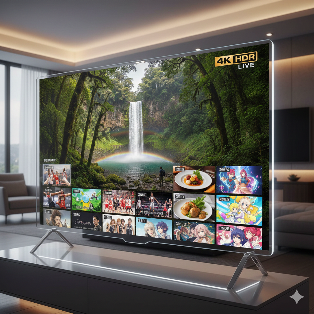 4K HDR visual tajam dan jernih